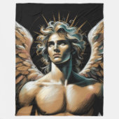 Hard Pastel Zeichnend Gorgeous Angel Fleecedecke (Vorderseite)