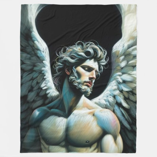 Hard Pastel Zeichnend Gorgeous Angel Fleecedecke (Vorderseite)