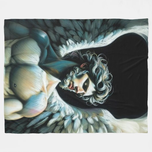 Hard Pastel Zeichnend Gorgeous Angel Fleecedecke (Vorderseite (Horizontal))