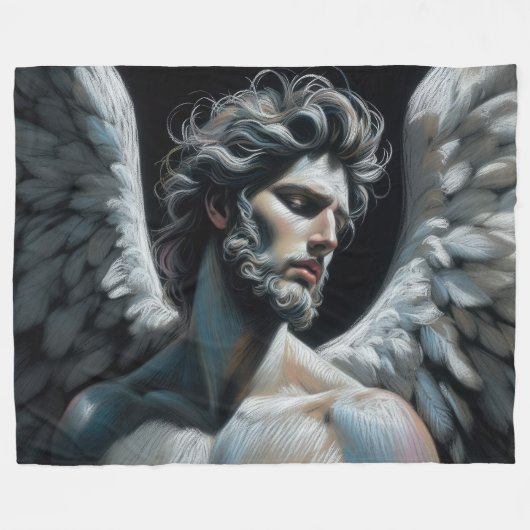 Hard Pastel Zeichnend Gorgeous Angel Fleecedecke (Vorderseite (Horizontal))