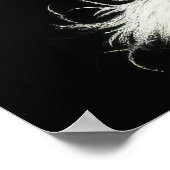 Hard Pastel Zeichnend König Charles Cavalier Spani Poster (Ecke)