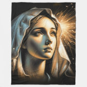 Hard Pastel Zeichnend schöne Jungfrau Mary Fleecedecke (Vorderseite)