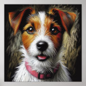 Hard Pastel Zeichnend Terrier Poster (Vorne)