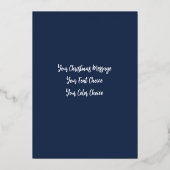 Hard Pastel Zeichnend Weihnachtsbaum Folien Feiertagskarte (Rückseite)