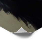 Hard Pastel Zeichnend Wolf Howling Poster (Ecke)