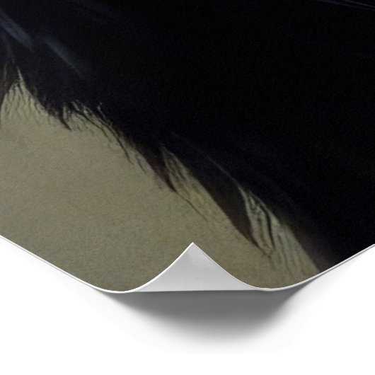 Hard Pastel Zeichnend Wolf Howling Poster (Ecke)