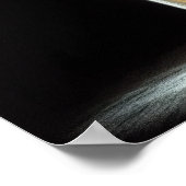 Hard Pastel Zeichnend Wolf Poster (Ecke)