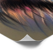 Hard Pastel Zeichnend Wolf Poster (Ecke)