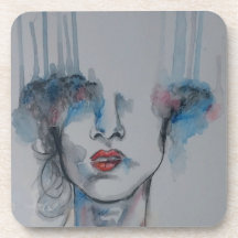 Hard plastic coaster