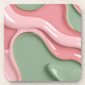 Hard plastic coaster in stylish graphic getränkeuntersetzer (Vorderseite)