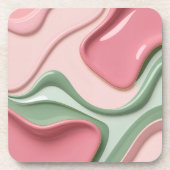 Hard plastic coaster in stylish graphic getränkeuntersetzer (Vorderseite)