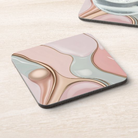 Hard plastic coaster in stylish graphic getränkeuntersetzer (Linke Seite)