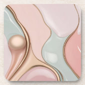 Hard plastic coaster in stylish graphic getränkeuntersetzer (Vorderseite)