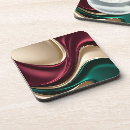 Hard plastic coaster in stylish graphic getränkeuntersetzer (Linke Seite)