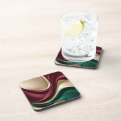 Hard plastic coaster in stylish graphic getränkeuntersetzer (Rechte Seite)