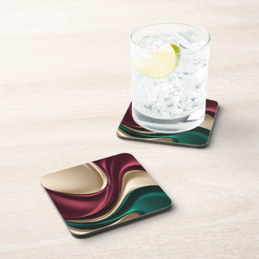 Hard plastic coaster in stylish graphic getränkeuntersetzer (Rechte Seite)