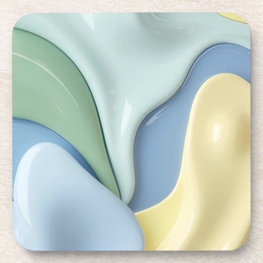 Hard plastic coaster in stylish graphic getränkeuntersetzer (Vorderseite)