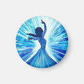 Hard plastic coaster magnet (Vorne)