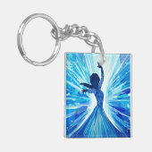 Hard plastic coaster schlüsselanhänger (Vorderseite links)