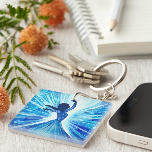 Hard plastic coaster schlüsselanhänger (Vorderseite rechts)