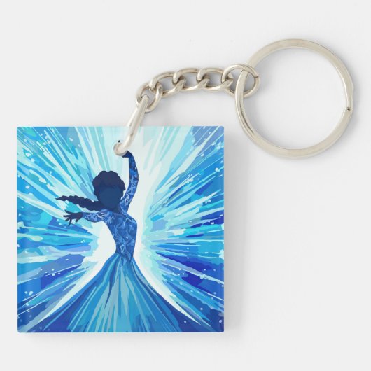 Hard plastic coaster schlüsselanhänger (Rückseite)