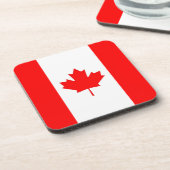 Hard plastic coaster with flag of Canada Getränkeuntersetzer (Linke Seite)