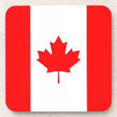 Hard plastic coaster with flag of Canada Getränkeuntersetzer (Vorderseite)