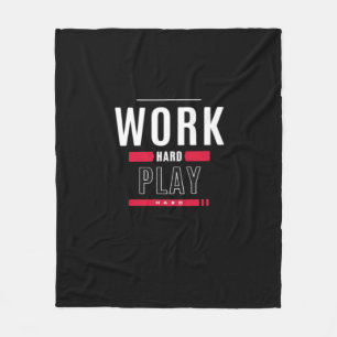 Hard Play Hard Classic Virus Fleecedecke
