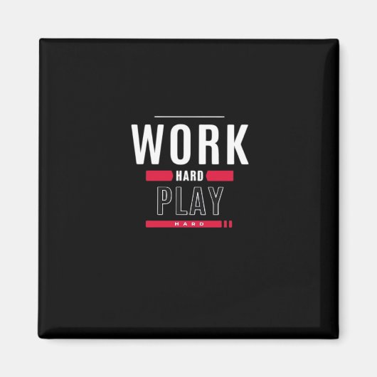 Hard Play Hard Classic Virus Magnet (Vorne)