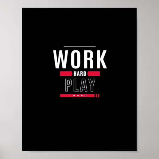 Hard Play Hard Classic Virus Poster (Vorne)
