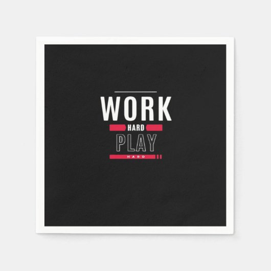 Hard Play Hard Classic Virus Serviette (Vorderseite)