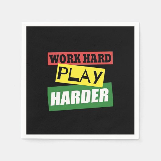 Hard Play Hard Essential Trend Serviette (Vorderseite)