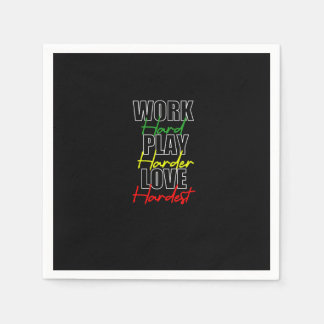 Hard Play Hard Liebe Hardcore Serviette