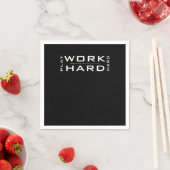 Hard Play Hard Wnite & Black Classic Serviette (Beispiel)