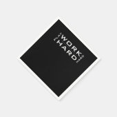 Hard Play Hard Wnite & Black Classic Serviette (Ecke)