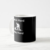 Hard Play Hard Worker - White Classic Kaffeetasse (Vorderseite Links)