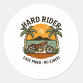 Hard Rider Summer Runder Aufkleber (Vorderseite)