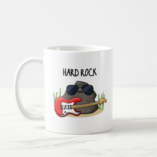 Hard Rock Funny Geology Music Puff Kaffeetasse (Links)