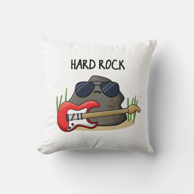 Hard Rock Funny Geology Music Puff Kissen (Vorderseite)