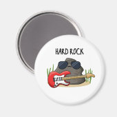Hard Rock Funny Geology Music Puff Magnet (Vorderseite/Rückseite)