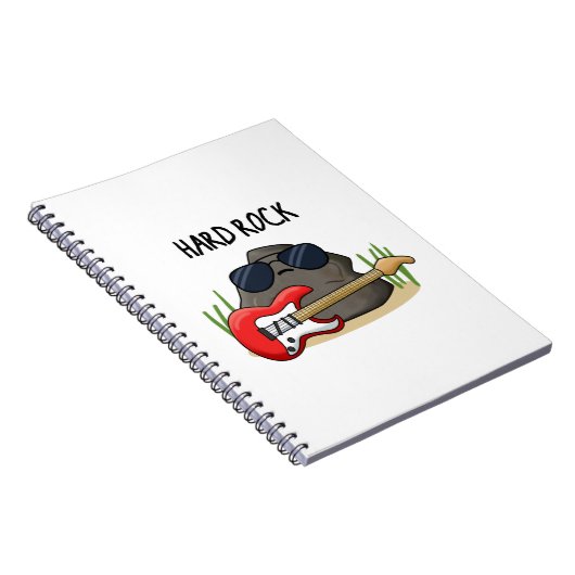 Hard Rock Funny Geology Music Puff Notizblock (Rechte Seite)