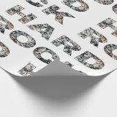 Hard Rock Granit Text Geschenkpapier (Ecke)