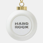 Hard Rock Granit Text Keramik Kugel-Ornament (Vorderseite)