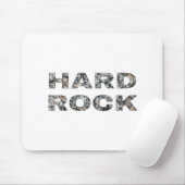Hard Rock Granit Text Mousepad (Mit Mouse)