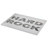 Hard Rock Granit Text Schneidebrett (Ecke)