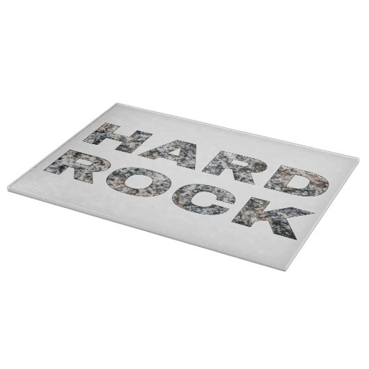 Hard Rock Granit Text Schneidebrett (Ecke)
