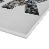 Hard Rock Granit Text Schneidebrett (Ecke)