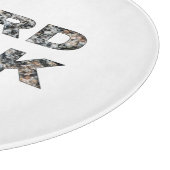 Hard Rock Granit Text Schneidebrett (Ecke)