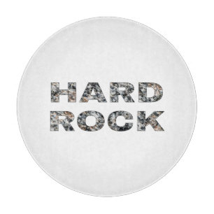 Hard Rock Granit Text Schneidebrett