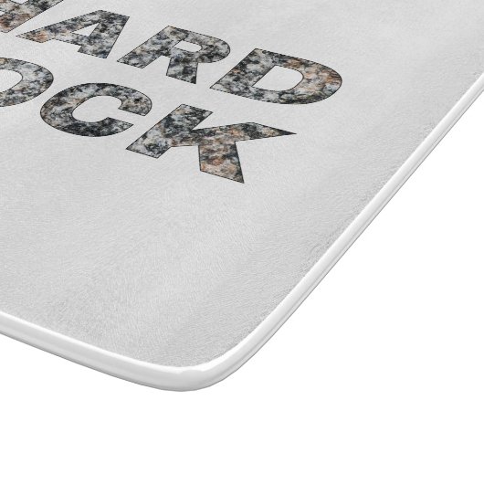 Hard Rock Granit Text Schneidebrett (Ecke)
